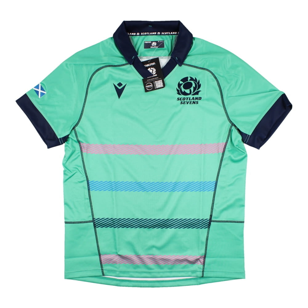 2022-2023 Scotland Away Rugby 7s Shirt Product - Football Shirts Macron   