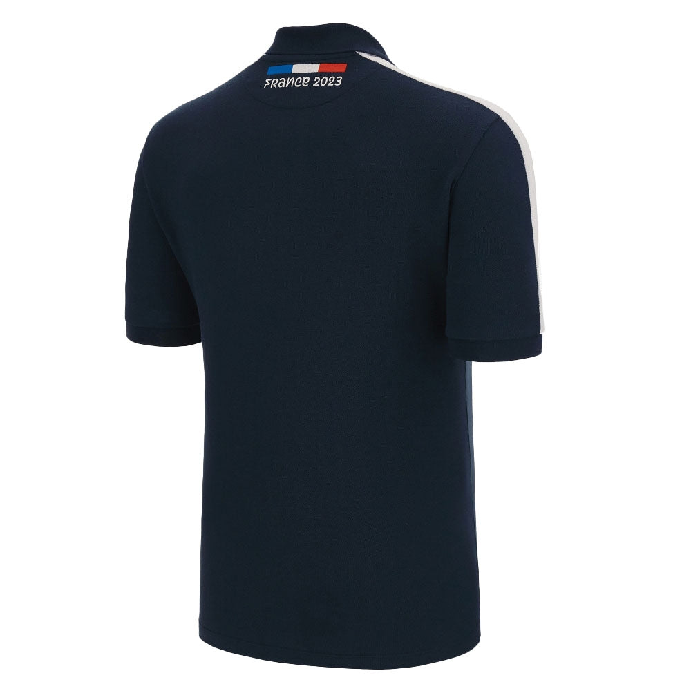 RWC 2023 Fance Cotton Poly Polo Piquet Shirt (Navy) Product - Polo Shirts Macron