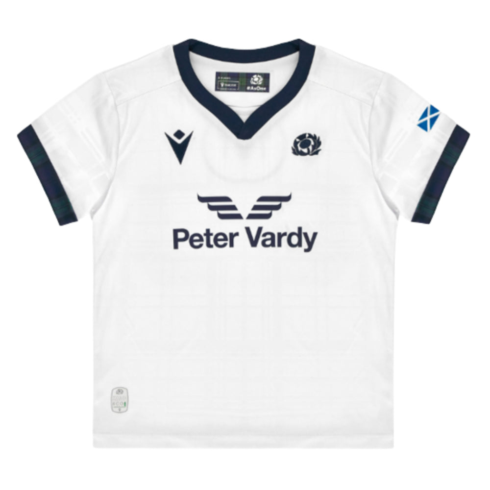 2023-2024 Scotland Rugby Away Mini Shirt (1-2 Years) Product - Football Shirts Macron