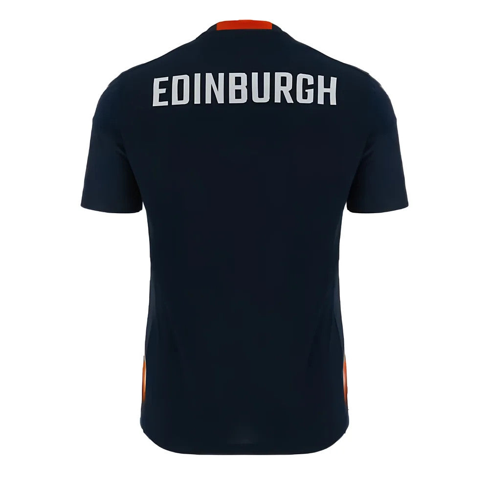 2023-2024 Edinburgh Rugby Training Player Shirt (Navy) (Your Name) Product - Hero Shirts Macron
