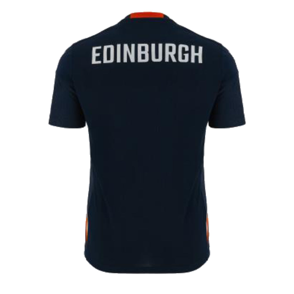 2023-2024 Edinburgh Rugby Training Player Shirt (Navy) Product - Training Shirts Macron