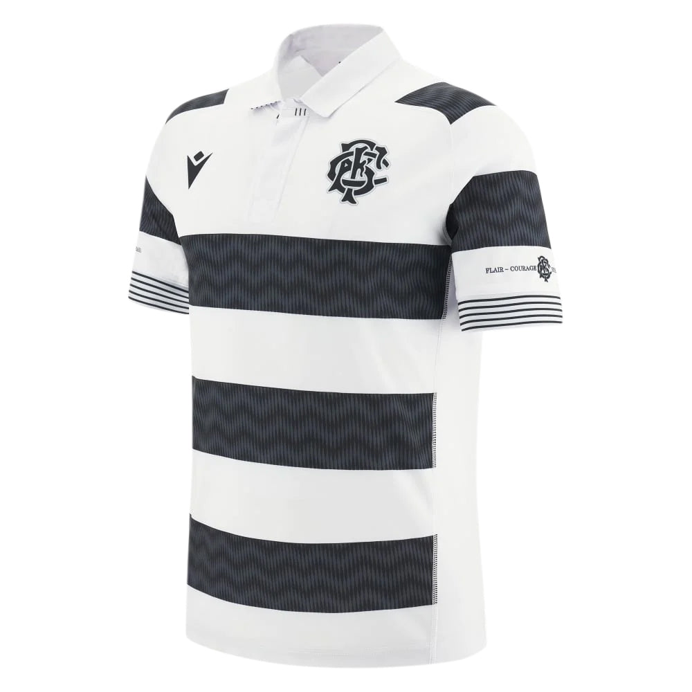 2023-2024 Barbarians Home Poly Rugby Replica Shirt (Kids) Product - Football Shirts Macron   