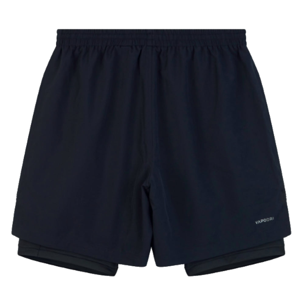 Canterbury Mens Vapordri 2 in 1 Shorts (Black-Grey) Product - Shorts Canterbury   