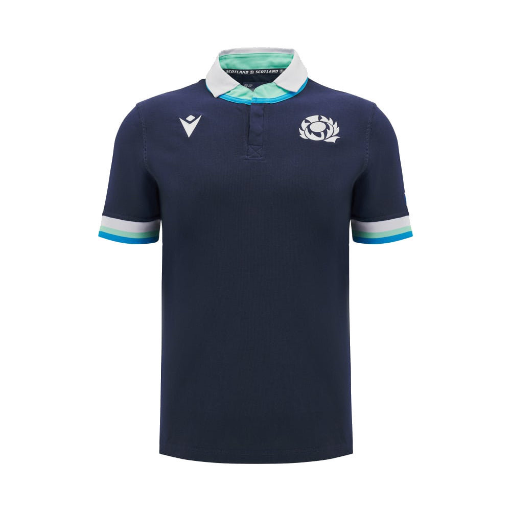 2024-2025 Scotland Rugby Home SS Cotton Shirt (Kids) Product - Football Shirts Macron   