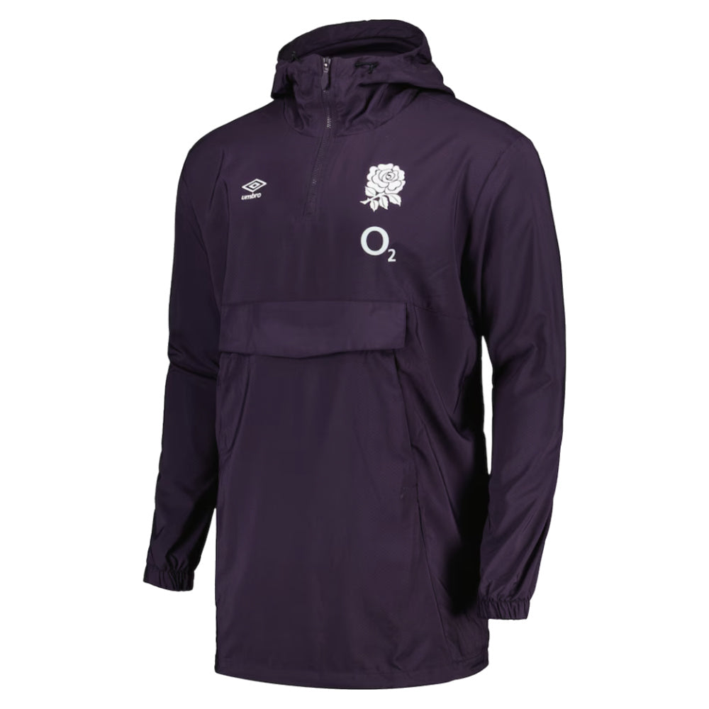 2024-2025 England Rugby Overhead Cagoule (O2) - Nightshade Product - Jackets Castore