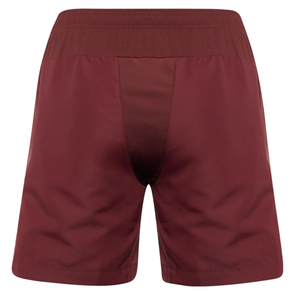 2025-2026 Wales Rugby Travel Bermuda Shorts (Deep Red) Product - Shorts Macron