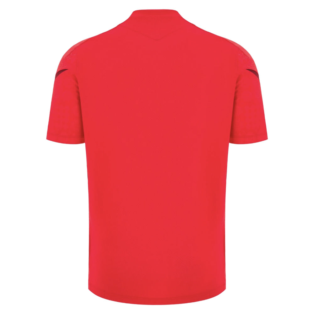 2025-2026 Wales WRU Training Player Shirt (Red) (Your Name) Product - Hero Shirts Macron