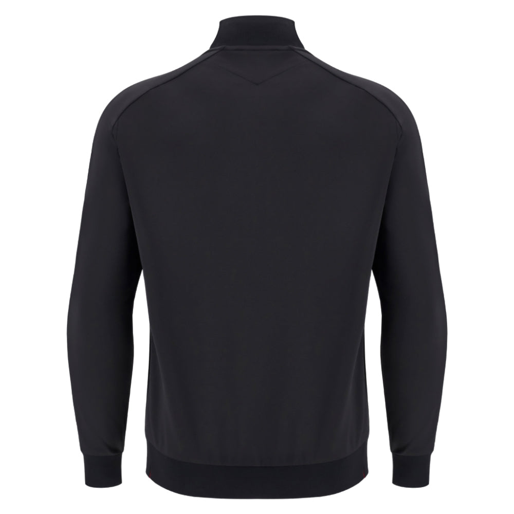 2025-2026 Wales Anthem Jacket (Black) Product - Jackets Macron