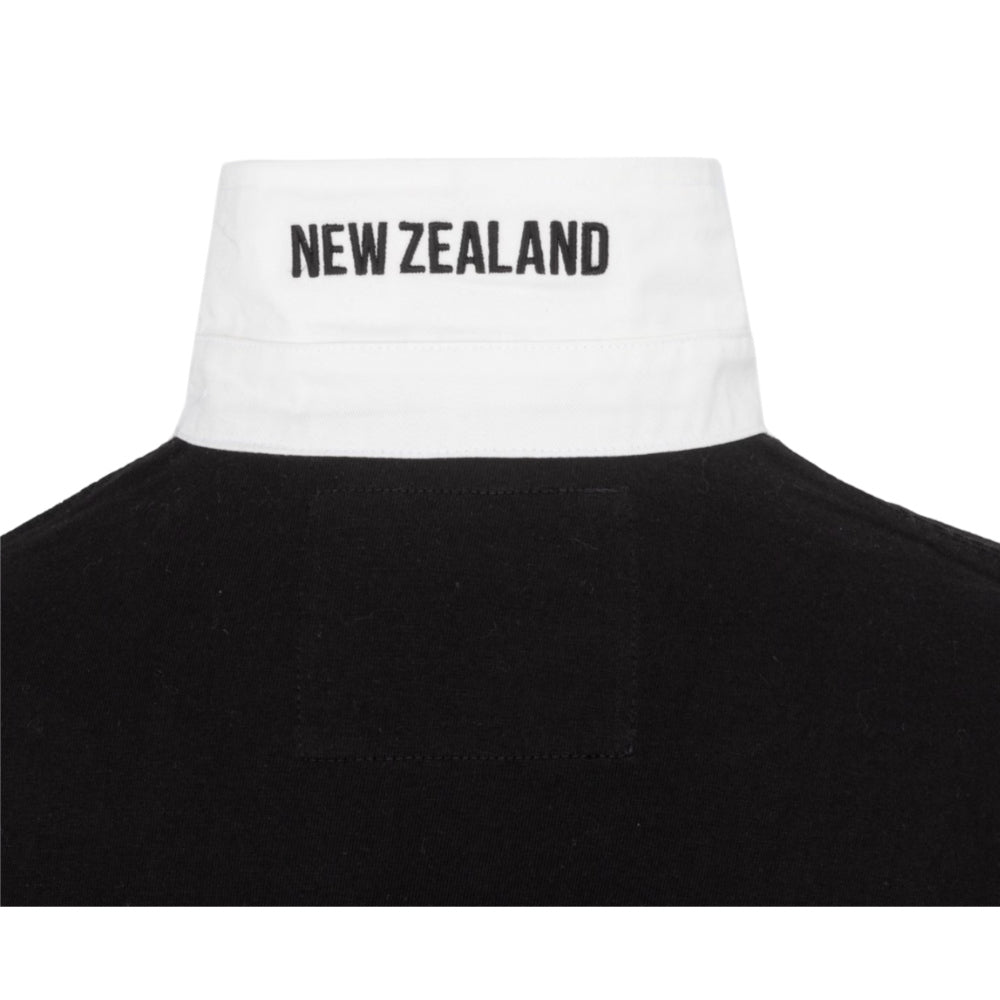 Kooga Vintage New Zealand Men\'s LS Rugby Shirt (Black)_3