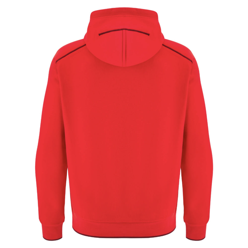 2025-2026 Wales WRU Ath Travel Player Hoody (Red) Product - Hoodies Macron