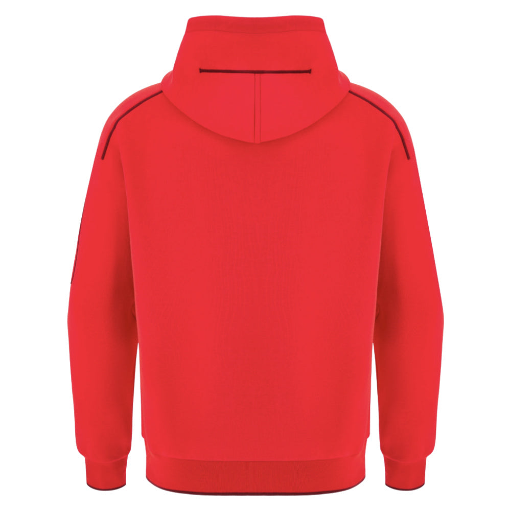 2025-2026 Wales WRU Ath Travel Player Full Zip (Red) Product - Training Tops Macron