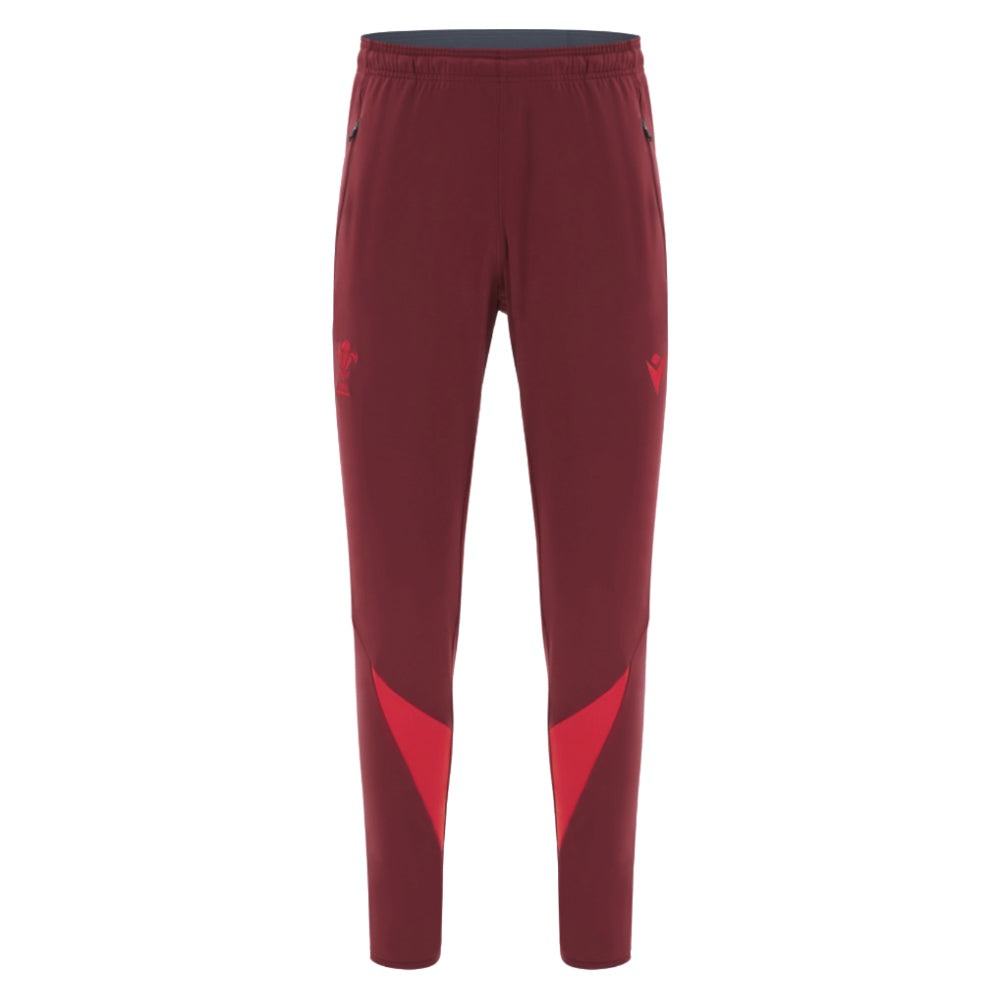 2025-2026 Wales WRU Training Player Pants (Deep Red) Product - Pants Macron