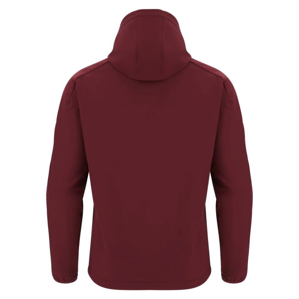2025-2026 Wales WRU Rugby Travel Softshell Jacket (Deep Red) Product - Jackets Macron