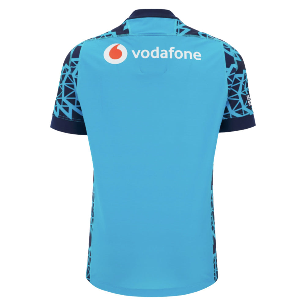 2025-2026 Scotland Rugby Training Jersey (Navy-Sky) - Kids Product - Training Shirts Macron