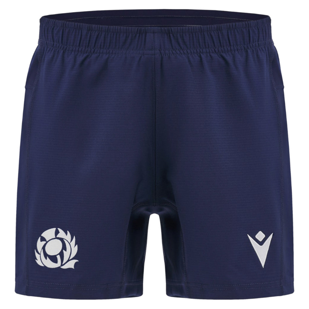 2025-2026 Scotland Rugby Training Shorts (Navy) Product - Shorts Macron