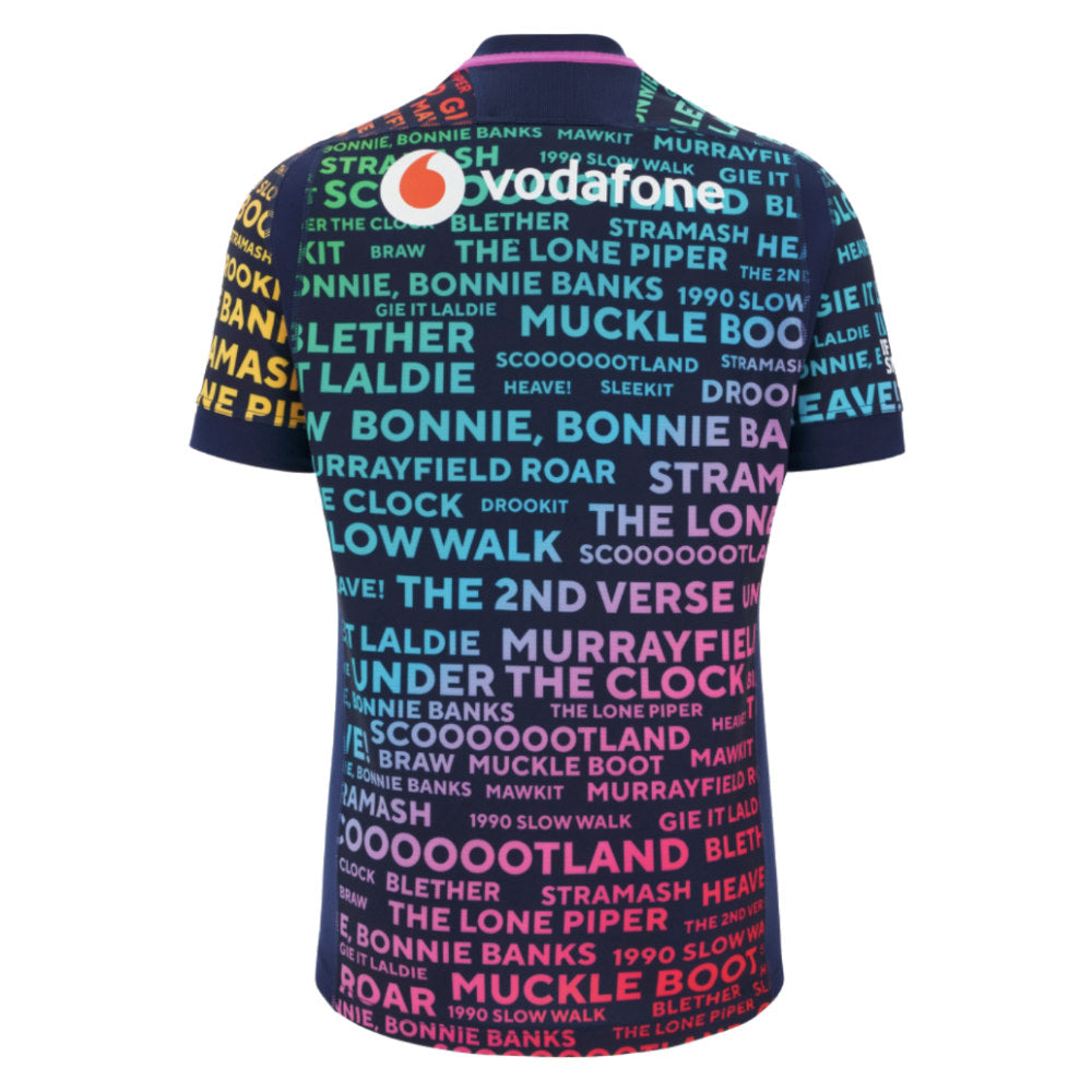 2025-2026 Scotland Rugby Training Jersey (Rainbow) Product - Training Shirts Macron