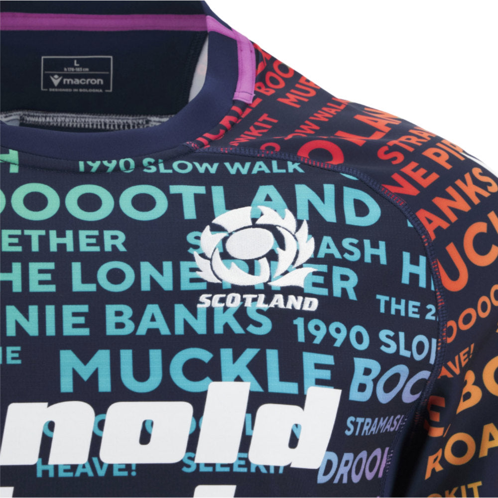 2025-2026 Scotland Rugby Training Jersey (Rainbow) Product - Training Shirts Macron