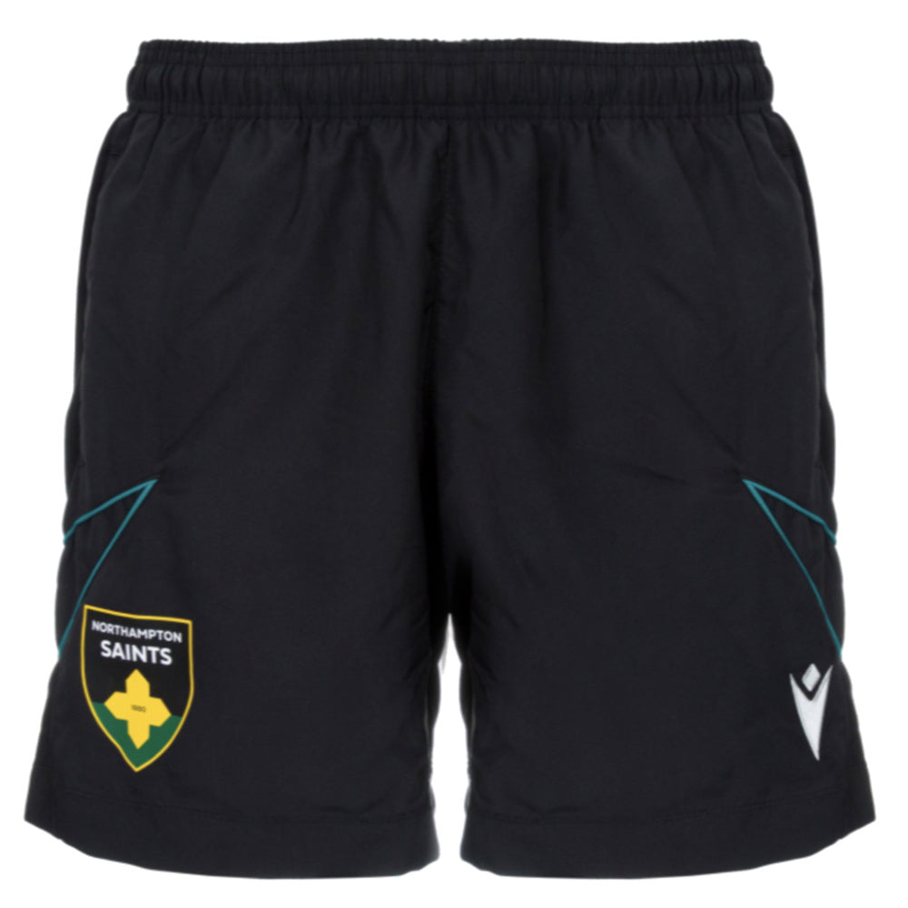 2025-2026 Northampton Saints Training Bermuda Shorts (Black) Product - Shorts Macron