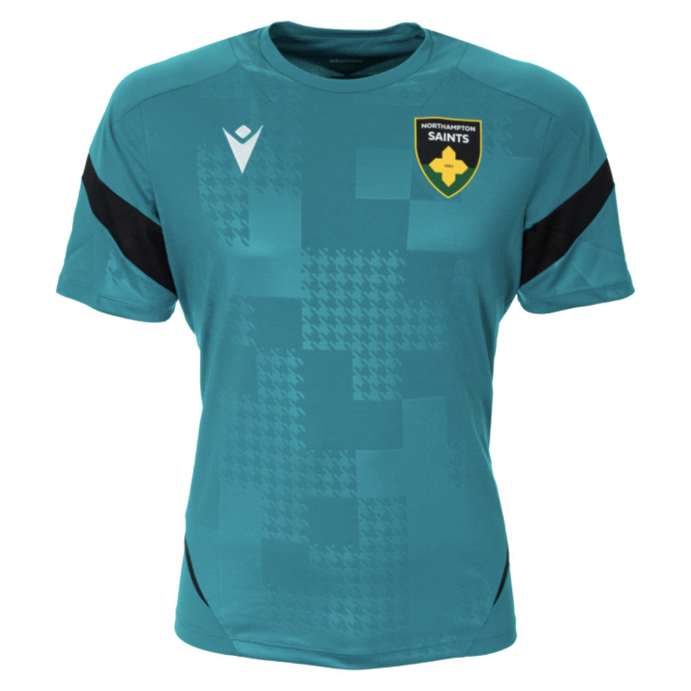 2025-2026 Northampton Saints Training Poly T-Shirt (Green) Product - Training Shirts Macron