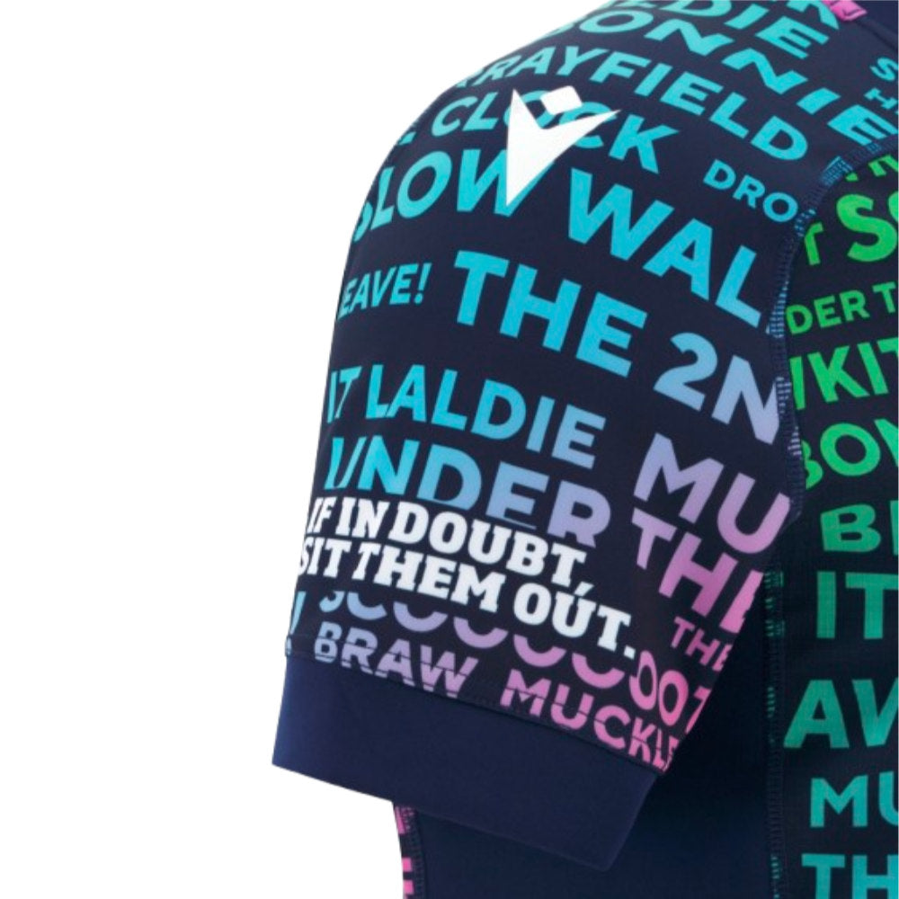 2025-2026 Scotland Rugby Training Jersey (Rainbow) - Kids Product - Training Shirts Macron
