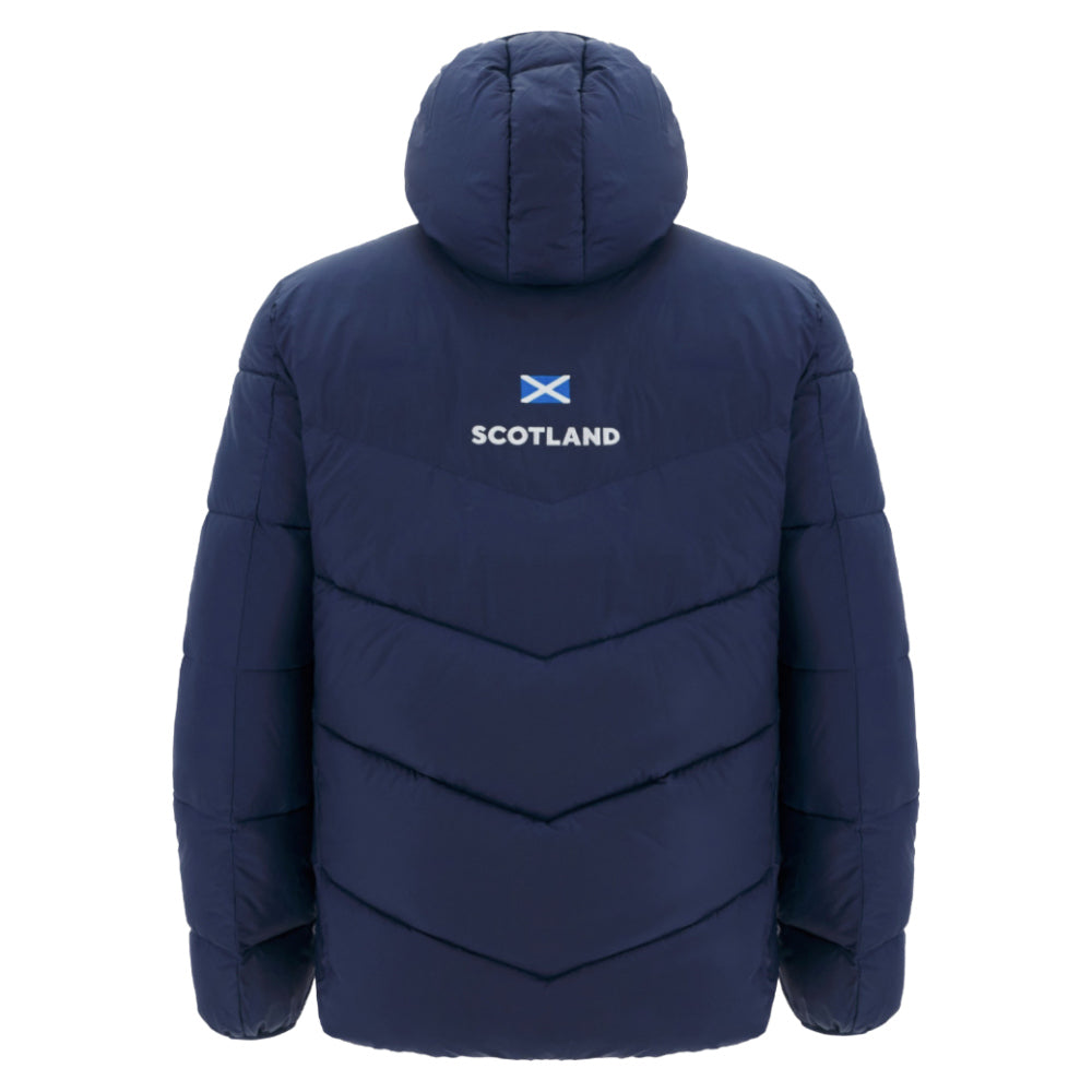 2025-2026 Scotland Rugby Bomber Jacket (Navy) Product - Jackets Macron