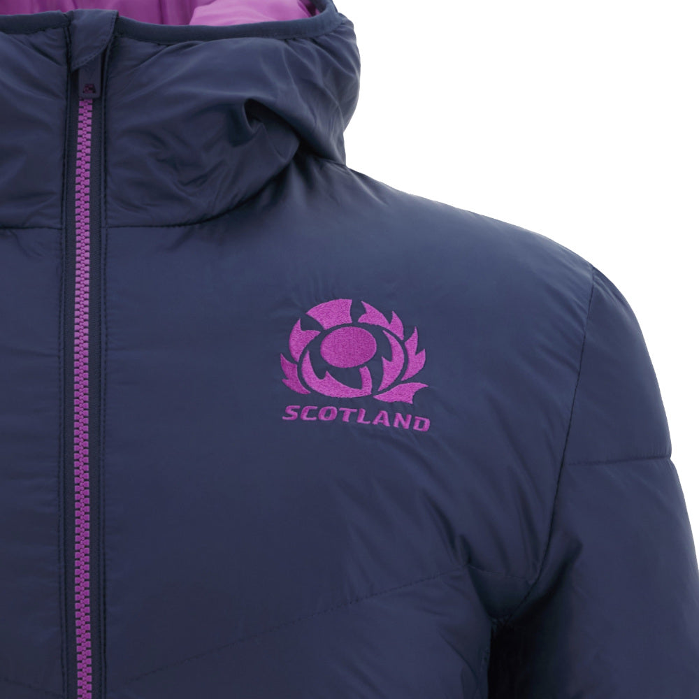 2025-2026 Scotland Rugby Bomber Jacket (Navy) Product - Jackets Macron