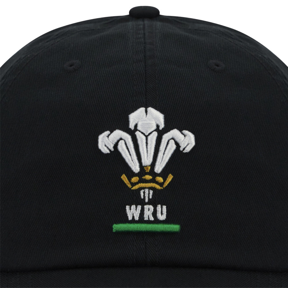 2025-2026 Wales WRU Custom Dad Hat (Black) Product - Headwear Macron