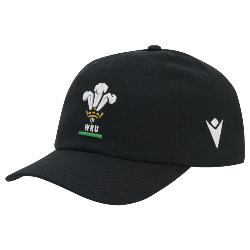 2025-2026 Wales WRU Custom Dad Hat (Black) Product - Headwear Macron