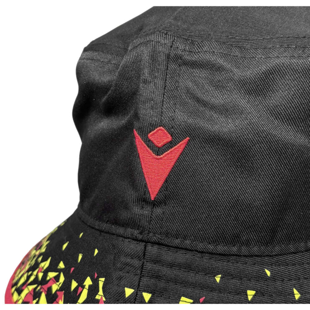 2025-2026 Wales WRU Custom Bucket Hat (Black) Product - Headwear Macron