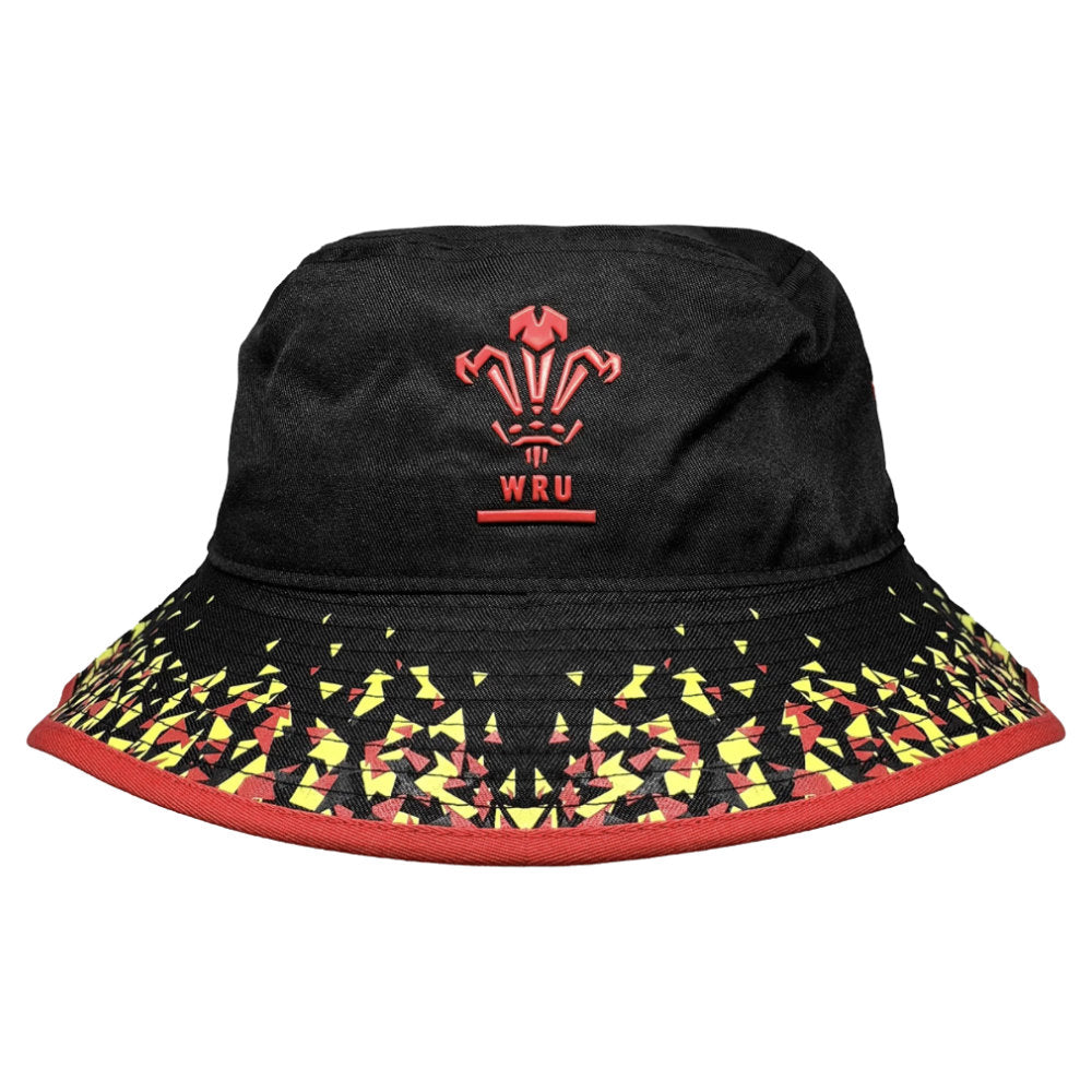 2025-2026 Wales WRU Custom Bucket Hat (Black) Product - Headwear Macron