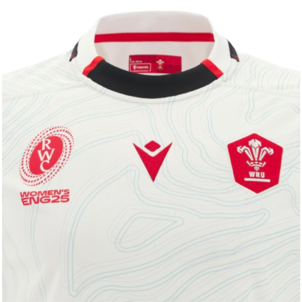 2025-2026 Wales WRWC Away Replica Rugby Shirt (Unisex) Product - Football Shirts Macron
