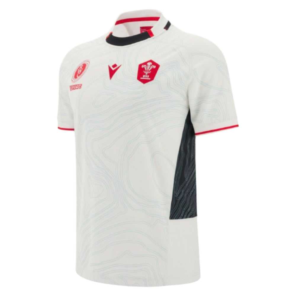 2025-2026 Wales WRWC Away Replica Rugby Shirt (Unisex) Product - Football Shirts Macron