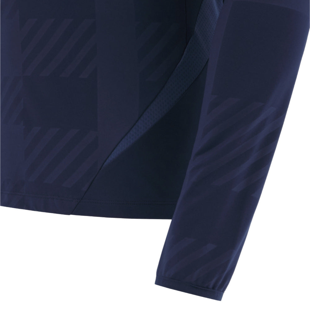 2025-2026 Scotland Rugby 1/4 Zip Training Top (Navy) - Kids Product - Training Tops Macron