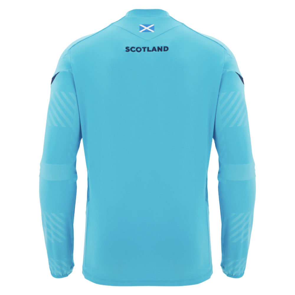 2025-2026 Scotland Rugby Training Sweatshirt (Sky) Product - Sweat Tops Macron