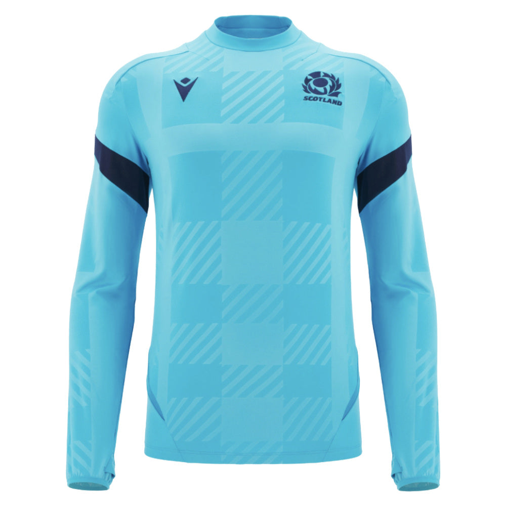 2025-2026 Scotland Rugby Training Sweatshirt (Sky) Product - Sweat Tops Macron
