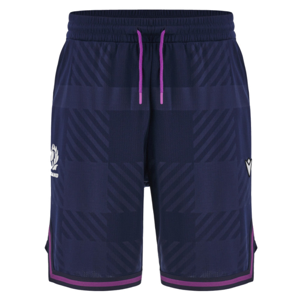 2025-2026 Scotland Rugby Ath Basketball Shorts (Navy) Product - Shorts Macron