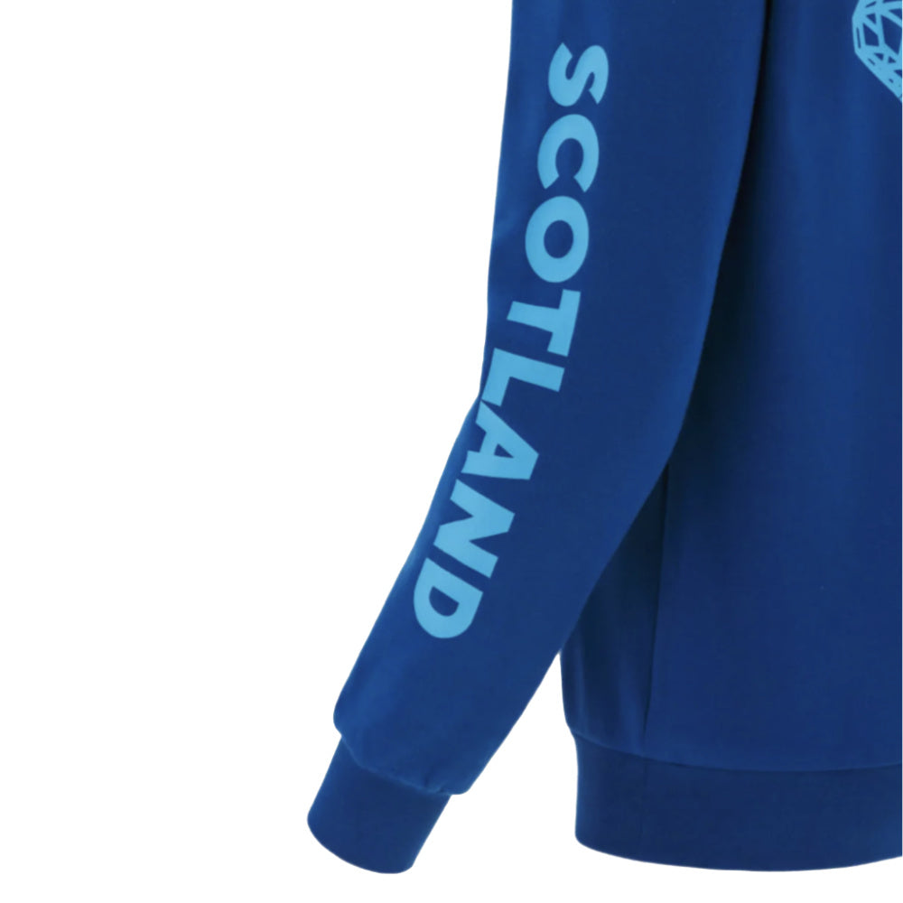 2025-2026 Scotland Rugby Leisure Hooded Sweatshirt (Navy) Product - Hoodies Macron