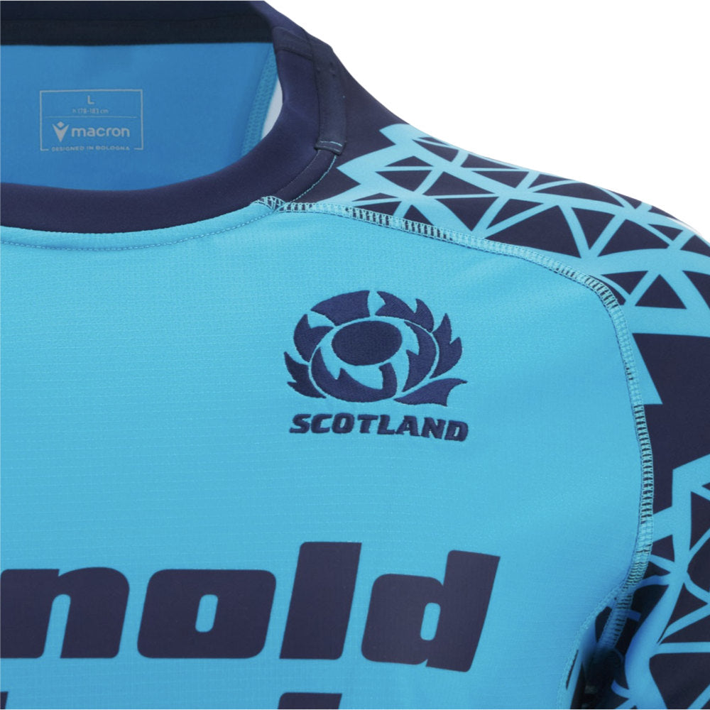 2025-2026 Scotland Rugby Training Jersey (Sky) Product - Training Shirts Macron