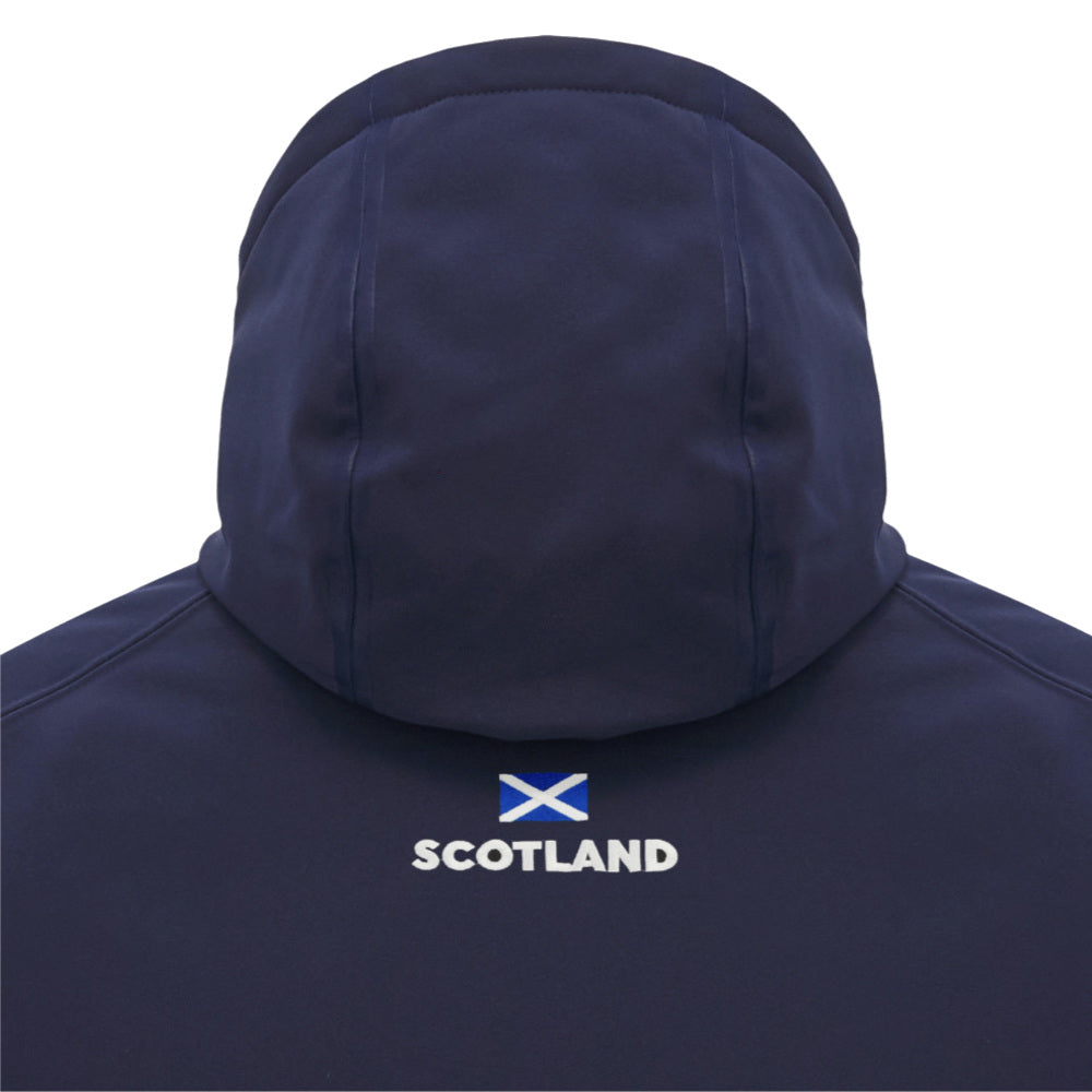 2025-2026 Scotland Rugby Ath Elite Highlands Jacket (Navy) Product - Jackets Macron