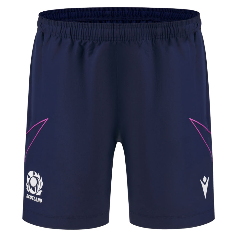 2025-2026 Scotland Rugby Training Bermuda Shorts (Navy) Product - Shorts Macron