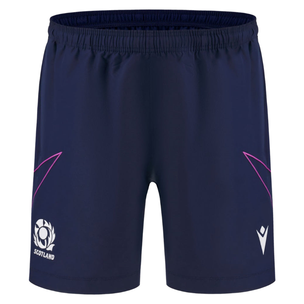 2025-2026 Scotland Rugby Bermuda Shorts (Navy) - Kids Product - Shorts Macron