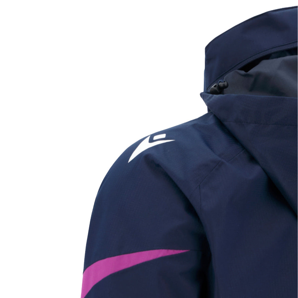 2025-2026 Scotland Rugby Rain Jacket (Navy) - Kids Product - Jackets Macron
