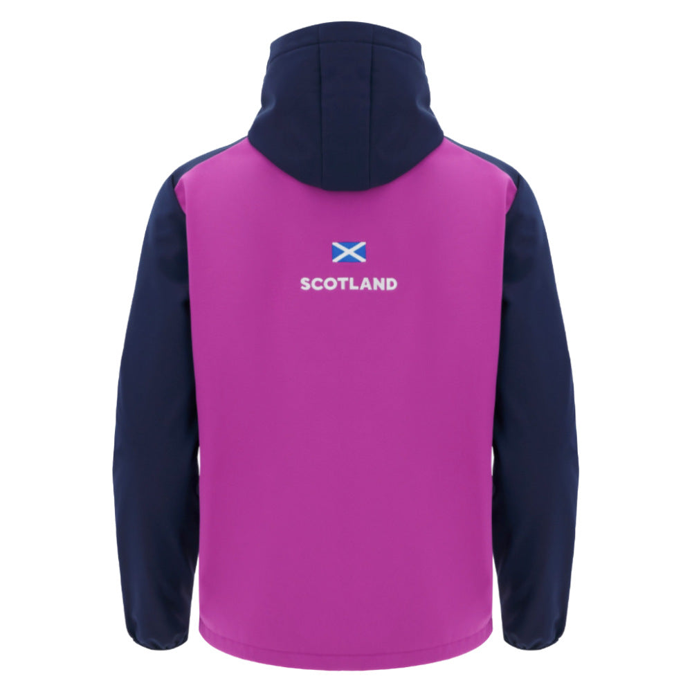 2025-2026 Scotland Rugby Softshell Jacket (Navy) - Kids Product - Jackets Macron