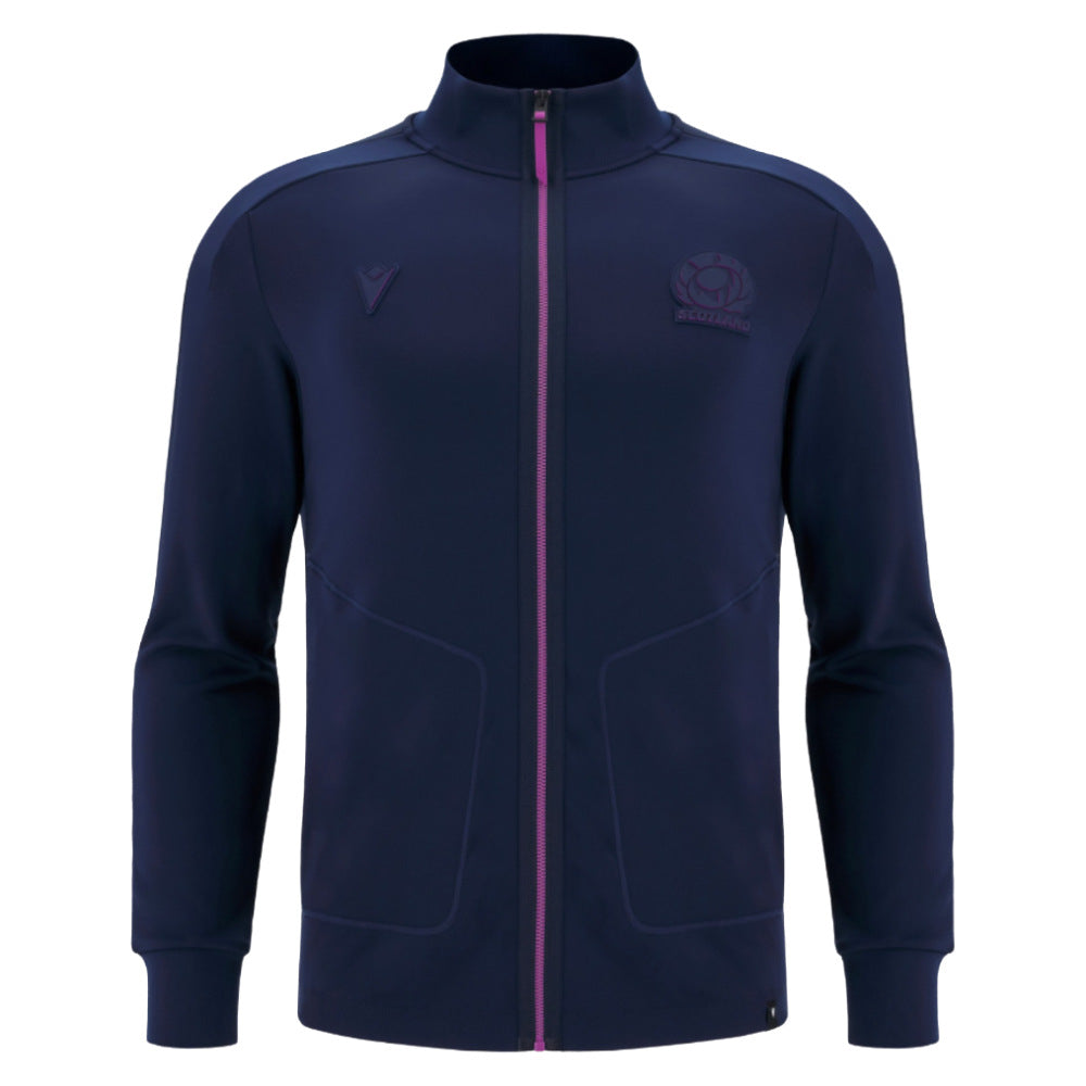 2025-2026 Scotland Rugby Anthem Jacket (Navy) - Kids Product - Jackets Macron