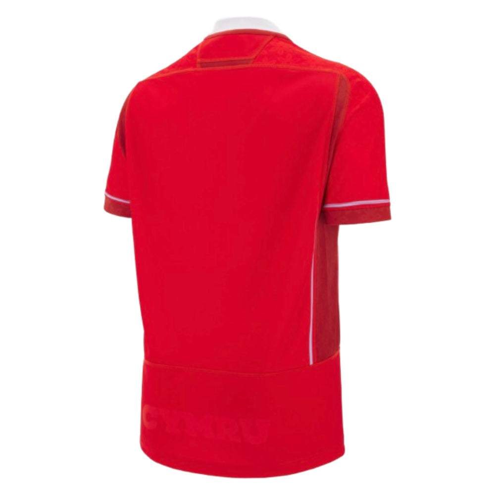 2025-2026 Wales WRU Home WRWC Replica Rugby Shirt (Kids) Product - Football Shirts Macron