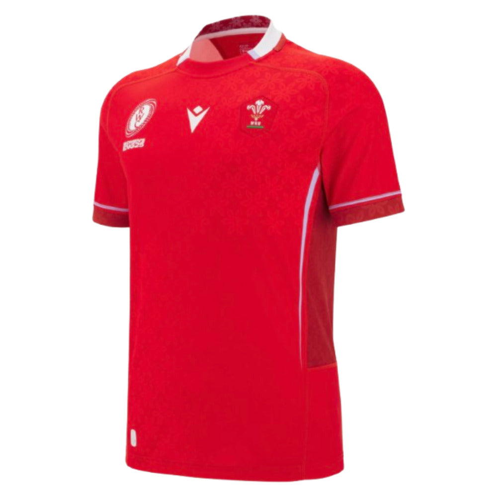2025-2026 Wales WRU Home WRWC Replica Rugby Shirt (Kids) Product - Football Shirts Macron