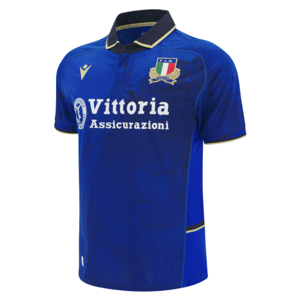 2025-2026 Italy FIR Rugby Home Shirt (Kids) Product - Football Shirts Macron