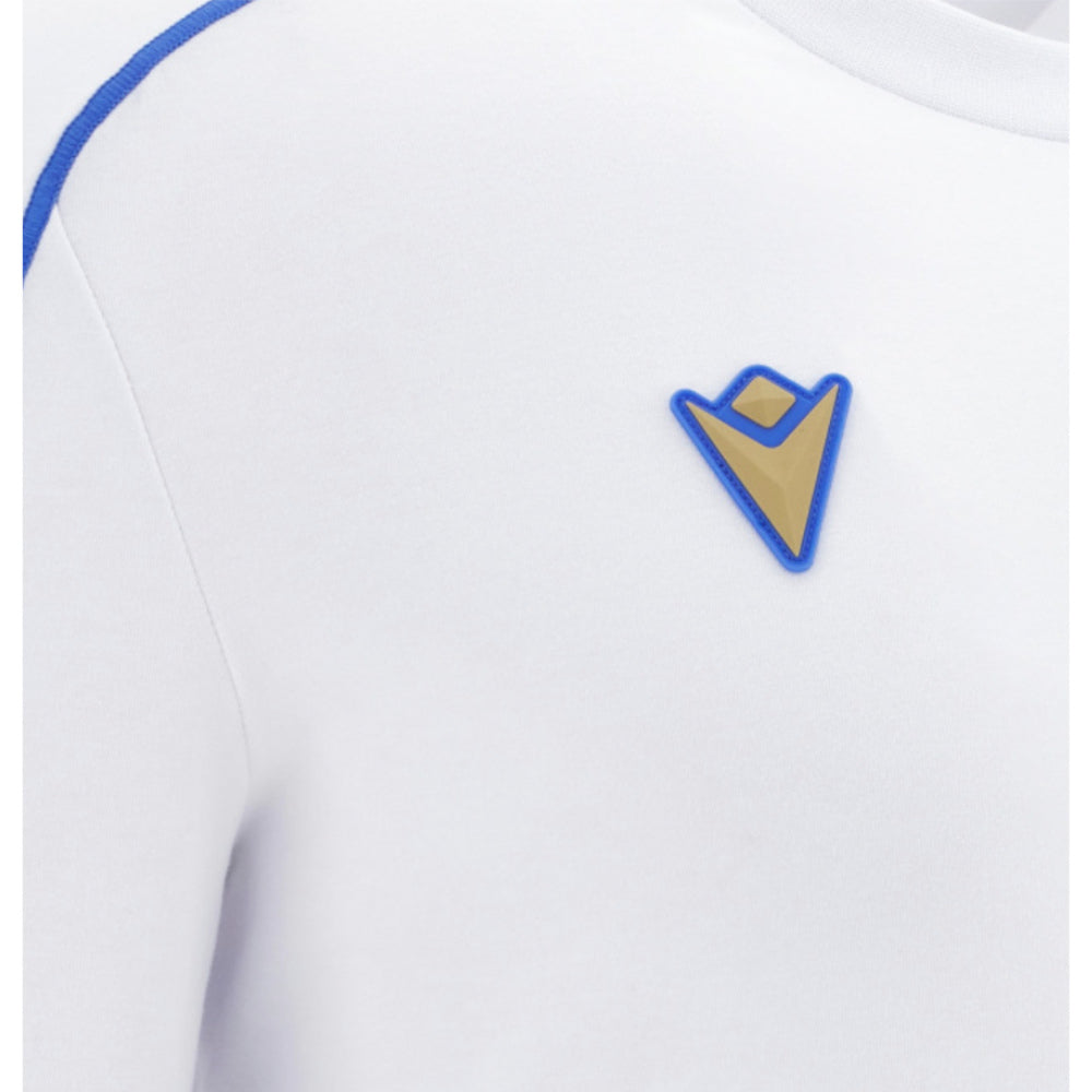 2025-2026 Italy FIR Rugby Ath Cotton Shirt (White) Product - T-Shirt Macron