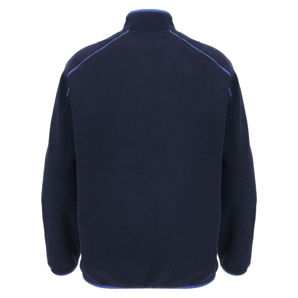 2025-2026 Italy FIR Rugby Ath Teddy Jacket (Navy) Product - Jackets Macron