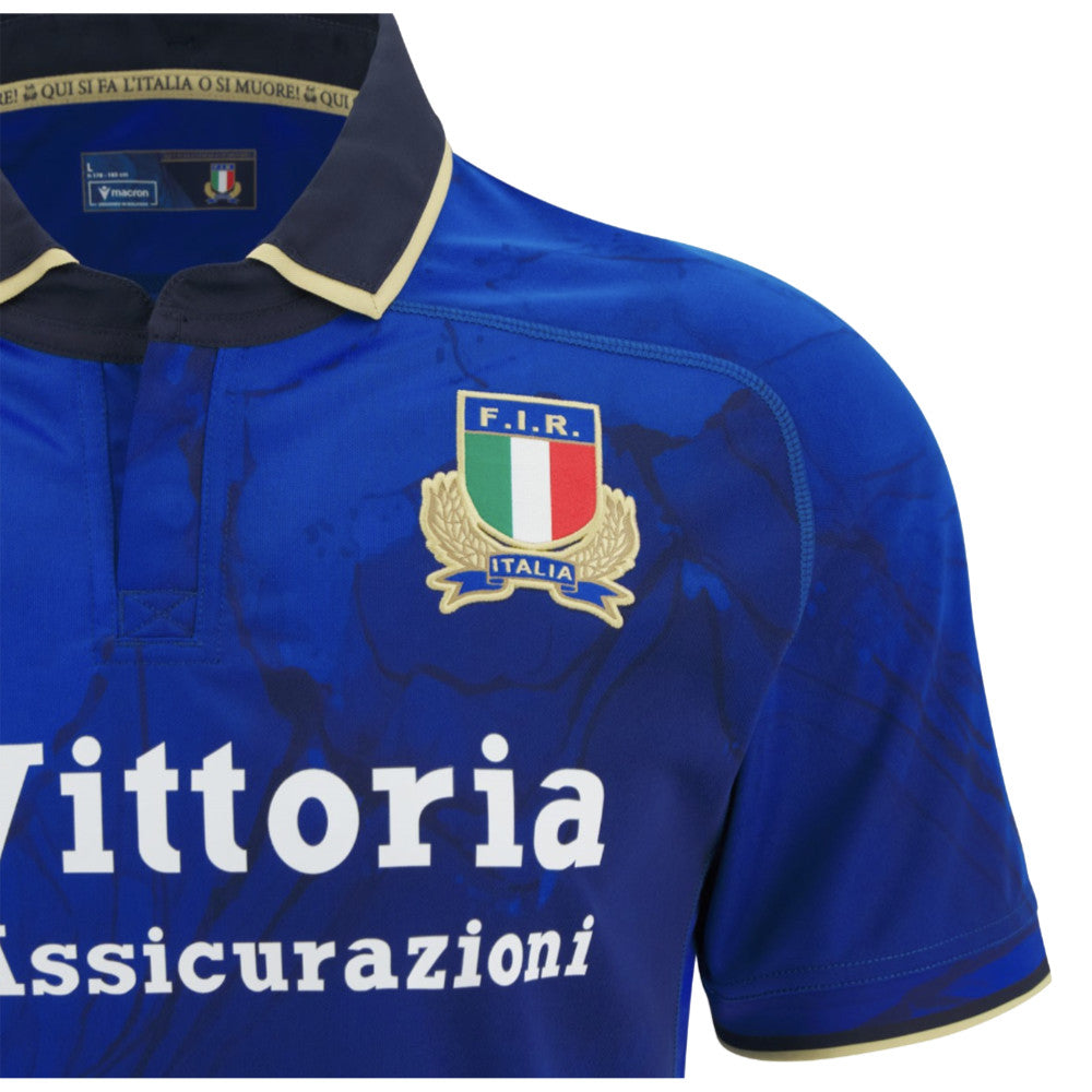 2025-2026 Italy FIR Rugby Home Replica Shirt Product - Football Shirts Macron